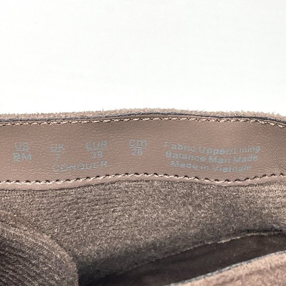 Dr. Scholl's Conquer Faux Suede Ankle Lace Up Wedge Boots Women 9 M Tan - Picture 9 of 12